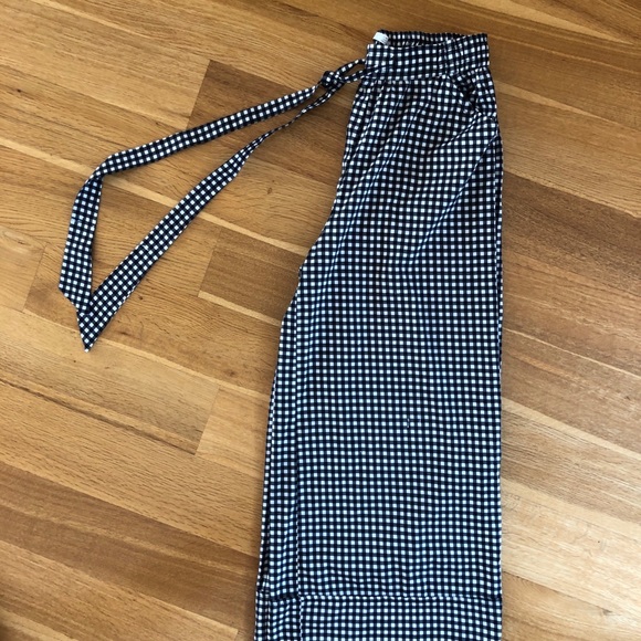 Zara wide leg cropped pants check gingham - Picture 2 of 5